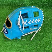 12 Inch Full Leather Baseball Glove Infield Pitcher Training Youth Adult Macaron Blue 12 Left-hand Throw Right blue