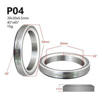 1x Bike Headset Bearing 38/39/41/44/49/52mm MTB Road Bicycle Headset Bearing Repair 1.5 1 1/8inch 45/36Angle Steel Cycling Parts P04 gray