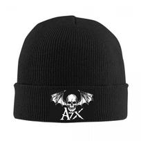 Avenged Sevenfold Warm Knitted Cap Fashion Bonnet Hat Autumn Winter Outdoor Beanies Hats for Unisex Adult One Size black