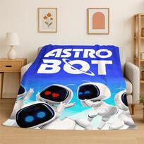 Žaidimo Astro Bot Animacinis flanelinis pledas Minkštas šiltas pledas miegamajam svetainei lovai kelionei stovyklavimui iškylai vaiko dovana 75x90cm