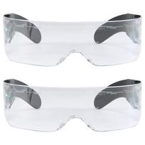 2Pcs 7-Color Cyberpunk Led Visor Glasses For Cosplay Halloween Bar Club Party gray