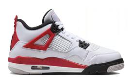 Jordan 4 Retro Red Cement GS 408452-161 36 gray