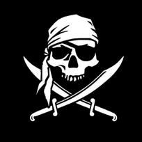 Personalized waterproof Skull Pirate sticker and personalized off-road modeling PVC car fun decoration Decal 20-18.7cm 15.2cm-16.1cm balta