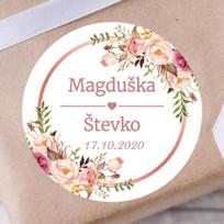 Custom Wedding Stickers, Invitations Seals, Favors Gift Labels, Birthday, Baby Shower, Party, Personalised, 100 Pieces (as the picture,3CM-102 Pieces)