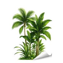 Žalių augalų sienos lipdukas Lipnus vandeniui atsparus PVC Pavasariniai gėlių augalų lipdukas Namų biuro svetainės miegamojo sienos dekoracija Lipdukas E black
