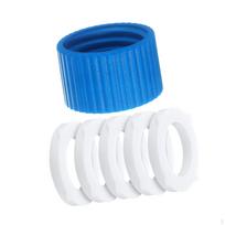 28 Mm Water Adapter with Seal for Mountaineering, Outdoor, Travel with 5 Washer blue