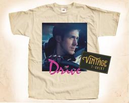 Drive V2 T-Shirt Vintage Natural color Men's T-Shirt DTG Digital Print SIZES S M L XL 2XL 3XL 4XL 5XL XL white