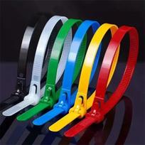5/1000Pcs Reusable Cable Ties Cable Lock Loop Nylon Ties Removable Minimalist Recyclable Mixed Colours Black White Cable Ties 50 Pcs