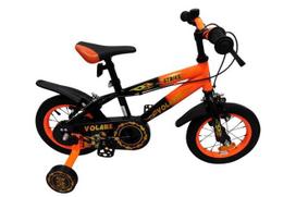 Vaikiškas dviratis Volare Strike 12", juodas, Oranje