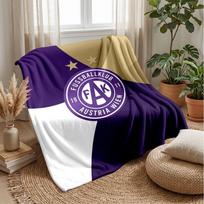 Austria Wien FC Minkštas flanelės vilnos pledas Lengvas jaukus šiltas pledas sofai lovai namų dekoravimui 130x150cm