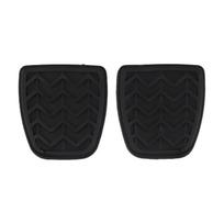 2Pcs Car Rubber Brake Clutch Foot Pedal Pad Covers 31321-52010 for Toyota for Yaris XP10 for Camry for Solara black