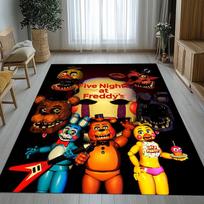 Siaubo Freddy F-FNAF Žaidimai Svetainės Neslystantis Kilimas Minkštas Kilimas Miegamojo Vaikų Žaidimų Kambario Sofos, Namų Dekoras Durų Kilimėlis Dovana 40cm x 60cm white