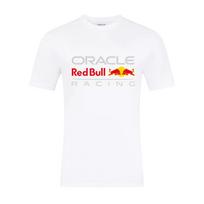 2025 Red Bull Racing vyriški marškinėliai su priekiniu logotipu balti (L) Unisex marškinėliai M white