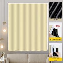 Velcro užtamsinanti užuolaida: Saulės skydelis be gręžimo mažoms langams ir nuomojamiems būstams 50cm x 120cm smėlis