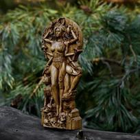 Dervos amatai Graikų deivės statulos altoriaus sodo puošmena brown