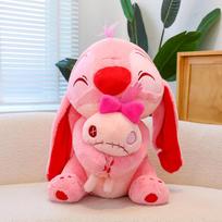 Didelis Lilo & Stitch lėlės Scrump animacinis rožinis angelo pliušinis žaislas mielas anime minkštas kimštas kawaii vaikų gimtadienio dovana Y5025YY-