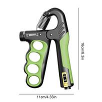 Hand Grip Strengthener 5-100Kg Adjustable Resistance Wrist Expander Anti Slip Ergonomic Hand Strength Exerciser with Counter black