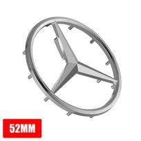 ABS 52mm 57mm Automobilio vairo logotipo ženklelis Mercedes Benz C E S serijai CLA CLS W212 W205 W204 Emblema Stiliaus priedai gray