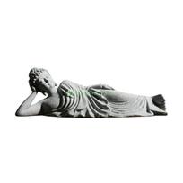 24TE Sleepings Buddhas Figurines Statue Serenity Collection Buddhas Statue,Buddhas Statue Buddhas Sculptures for Home Decors gray