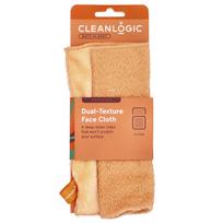 CleanLogic, Kūnui ir voniai, Dvigubos tekstūros veido servetėlė, 1 vnt. beige