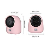 Mini Size Warm Air Blower Quick Heating Hot Air Blower Electric Heater  Indoor Heating EU rožinė
