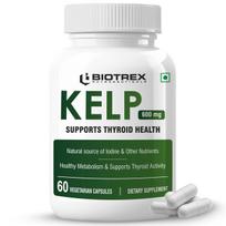 Biotrex Nutraceuticals Kelp Extract 600mg | Richest Vegan Source of Iodine | Supports Thyroid Health & Healthy Metabolism with Soluble Fiber - 6