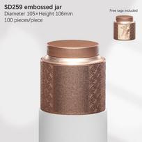 Embossed Portable Organizer Seal Tea Tin Box Cans Mini Tea Caddy Kung Fu Tea Sealed Can Dried Fruit Collection Packaging Storage auksas