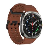Marine Band Apyrankė Samsung Galaxy Watch Ultra 47mm Sportinė Silikoninė Apyrankė Samsung Galaxy Ultra Laikrodžio Apyrankės Priedai 47mm black