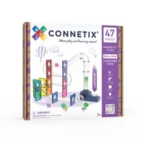 Magnetinis rutuliukų trasos konstruktorius CONNETIX „Ball Run Launcher Pack“, 47 dalys