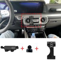 Automobilio mobiliojo telefono laikiklis Mercedes Benz G klasės G500 G63 W463 2019~2025 GPS laikiklis Navigacijos stovas Automobilio priedai gray