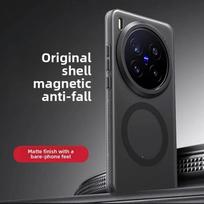 For Magsafe Magnetic Case For VIVO X300 Pro X 300 Luxury Skin Feel Matte Transparent Camera Protective Bumper For VIVO X300 Pro Vivo X300 juoda
