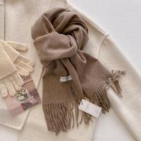 Moterų žiemos kašmyro vilnos skara Stora minkšta šilta pashmina skara/apklotas Didelė skara stolis gray