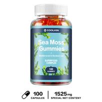 Seaweed gummies; contains seaweed and burdock root extracts; gentle and easily absorbed; suitable for both men and women. 100*1 blue