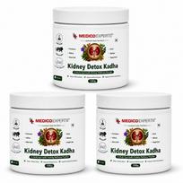 MedicoExperts Kidney Detox Kadha - 6 Herb Ayurvedic Powder | Punarnava, Gokhru, Neem Chal | Supports Healthy Kidney Function | FSSAI Licensed | 300g