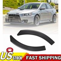 Front Fender Side Vent Cover Pair For Mitsubishi Lancer 2002-2016 EVO 10 X Black gray