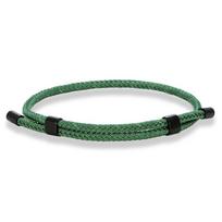 3MM Waterproof Surfering Rope Bracelets Men Adjustable Nautical Rope Bracelet Women Black Stainless Steel Sport Buckle black