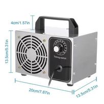 60g Ozone Generator for Household Formaldehyde Removal, Car Air Purification, and Disinfection. Other Specifications black