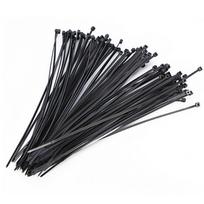 100pcs  25*10cm Cable Loop Ties Wire Self-Locking Black 10cm Nylon Plastic Zip Trim Wrap