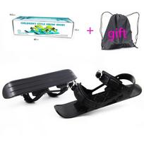 Vaikams Mini Slidinėjimo Riedučiai Dvigubos Lentos Rinkinys Pradedantiesiems ABS Snieglentė Su Reguliuojamomis Rišimo Sistemos Juoda Cyan Kids Ski Boots juoda