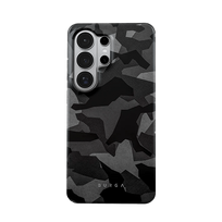 Burga Samsung Galaxy S26 Ultra Magnetic Night Black Camouflage dėklas