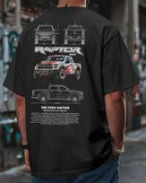 Ford Raptor Gerbėjų meno Grafinis Marškinėlis • 100% Medvilnės Unisex Marškinėlis 3XL black