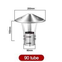75-160mm Stove Pipe Protector Cover Chimney Exhaust Hood  Ventilation System 90 tube