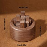 Creative Wooden Diffuser Wooden Stick Aromatherapy Dispenser Home Aromatherapy Diffuser Decorative Essential Oil Container brown