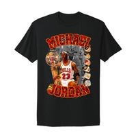 Michael Jordan Chicago Bulls GOAT Champion vtg retro style design Black T-Shirt Unisex T-Shirt XL black