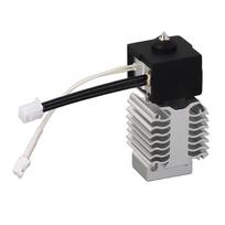 3D Printer Ceramic Heating Block Kit Bimetal Throat Tube 0.4mm Copper Plated Nozzle 3D Printer Hotend Kit for Ender 3 black