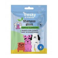 Tresky - Friends Vienkartinė šampūnu impregnuota pirštinė šunims Shampoo Glove for Dogs 1 vnt.