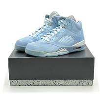 DD9336-400 Nike Air Jordan 5 Retro Blue Bird Photo Football Grey Metallic Silver 12.5W gray