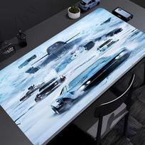 Fast and Furious Mouse Pad - Non-Slip Rubber Base, Smooth Surface for Work,Gaming,Office,And Home Use, Desk Mouse Pad 30cmx80cm gray