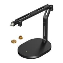 Aluminum Microphone Boom Arm Stand for 5/8Inch 3/8Inch Adapters Providing Flexible Positioning and Stable Support 1 black