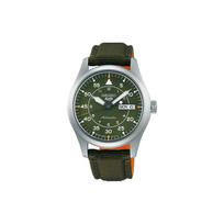 SEIKO Fashion Sports Braided Strap Waterproof 100 Meters Automatic Fabric Strap Men's Watch Green Dial SBSA141 žalia